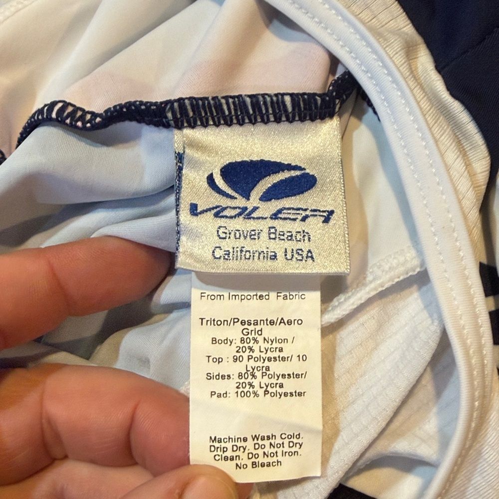 Cycling Bib Shorts - White and navy XS (4000) - Picture 4 of 5